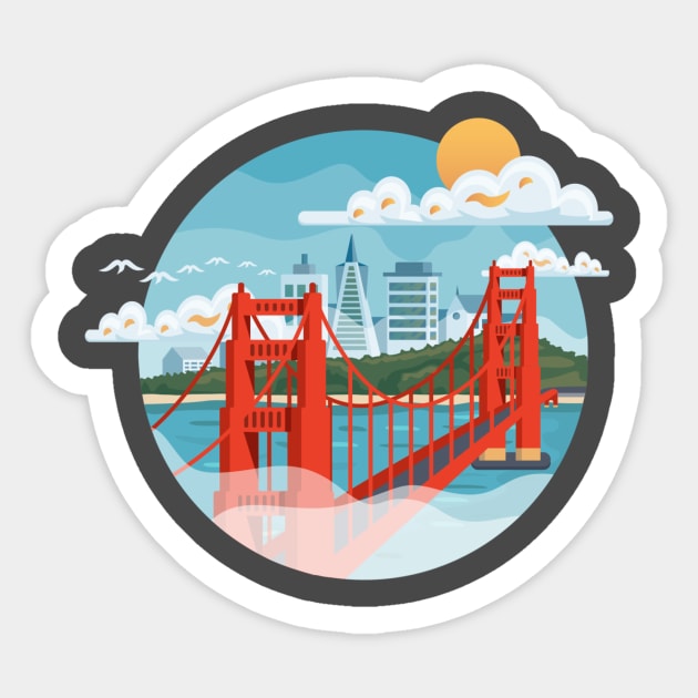 San Francisco Sticker by zachroszczewski